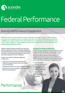 federal employee engagement - acendre data sheet